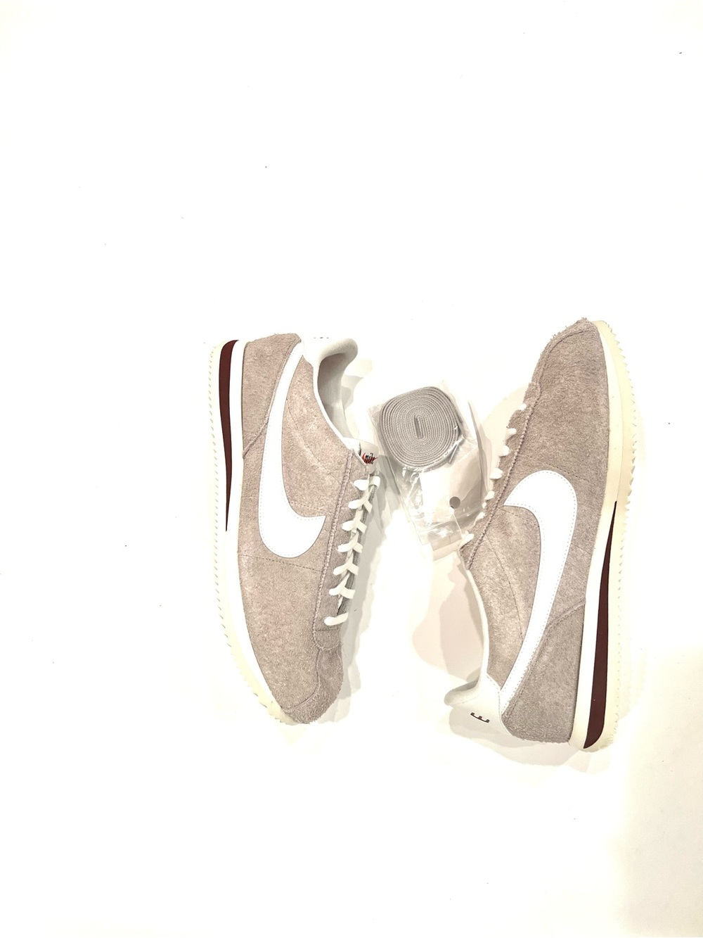 Nike Cortez SE College Grey Sail Suede Leather Sneakers Shoes Mens 13 #HF3142